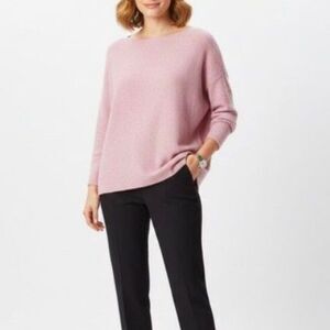 Charter Club Women's Mauve Pink Cashmere Boxy Long Sleeve Sweater Size 3X